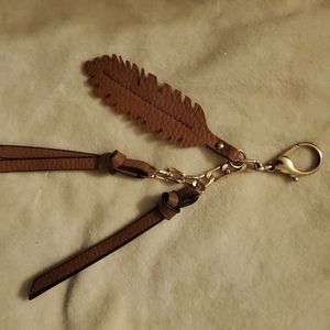Feather purse charm